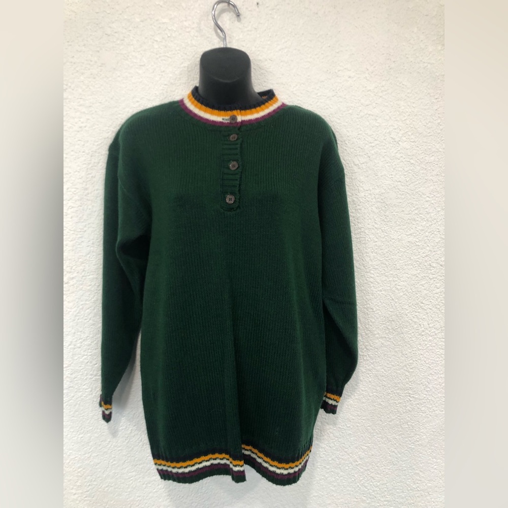 Vintage green Henley